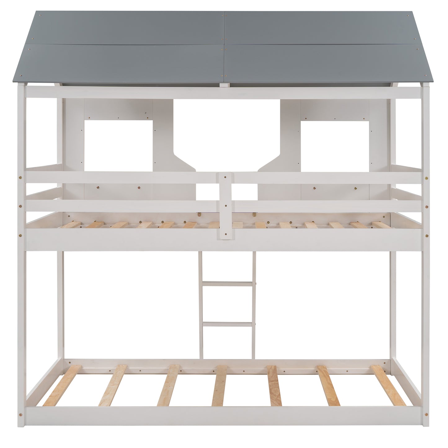 Fort  Twin Bunk Bed - White