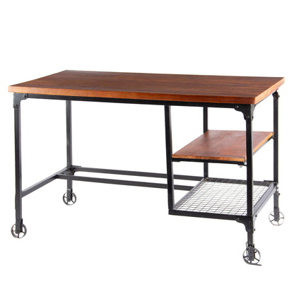 Rustic Fusion Metal Desk