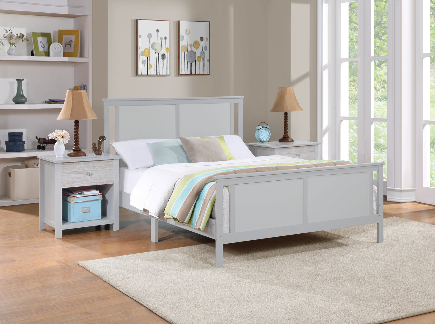 Graystone Reversible Full Bed