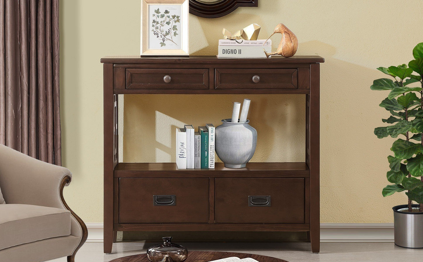 Rustic Charm Console Table