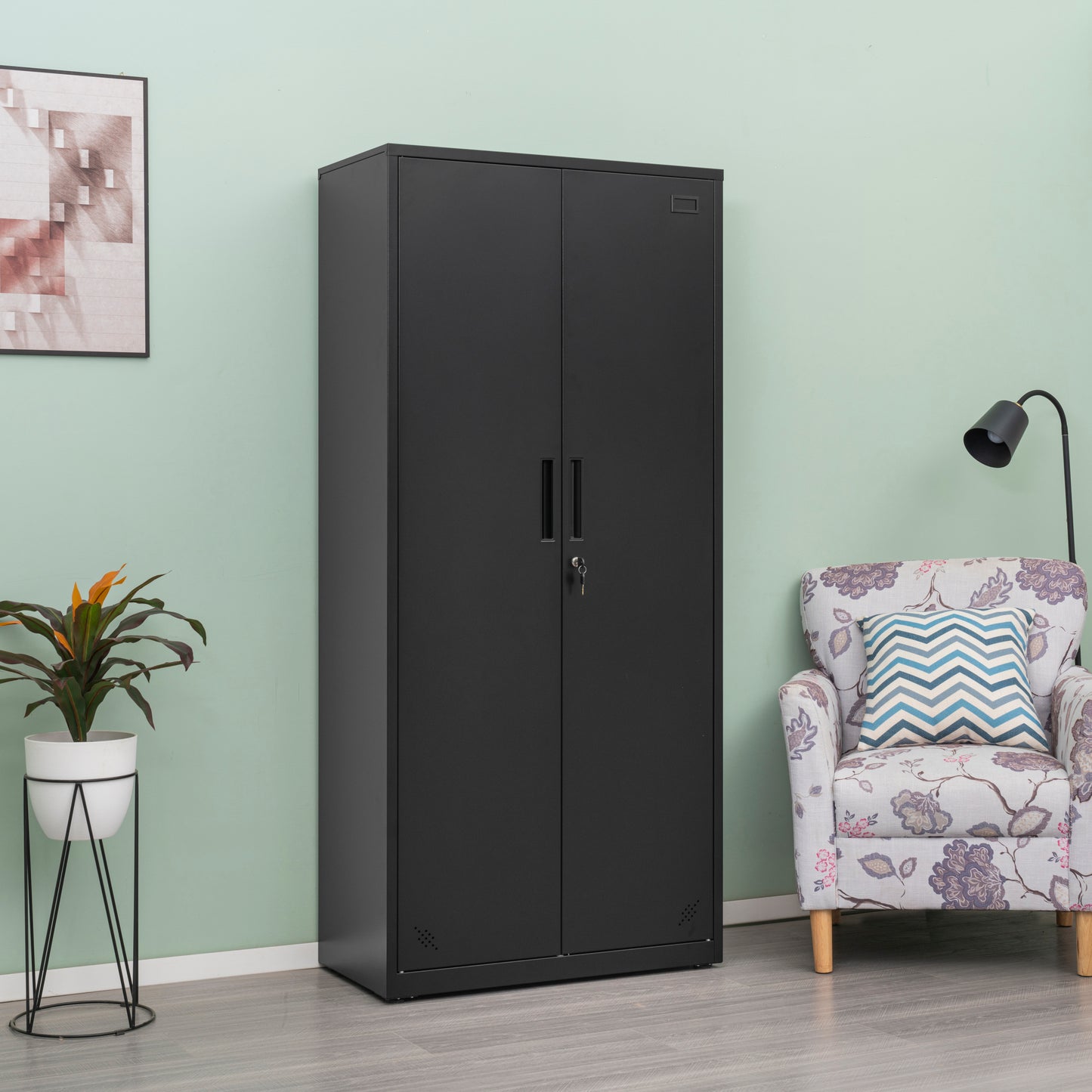 Space Max Storage Cabinet - Black