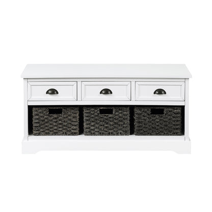 Elegant Essence Wood Storage Bench