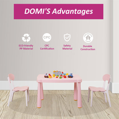 Kids Table and Chair Set - Pink