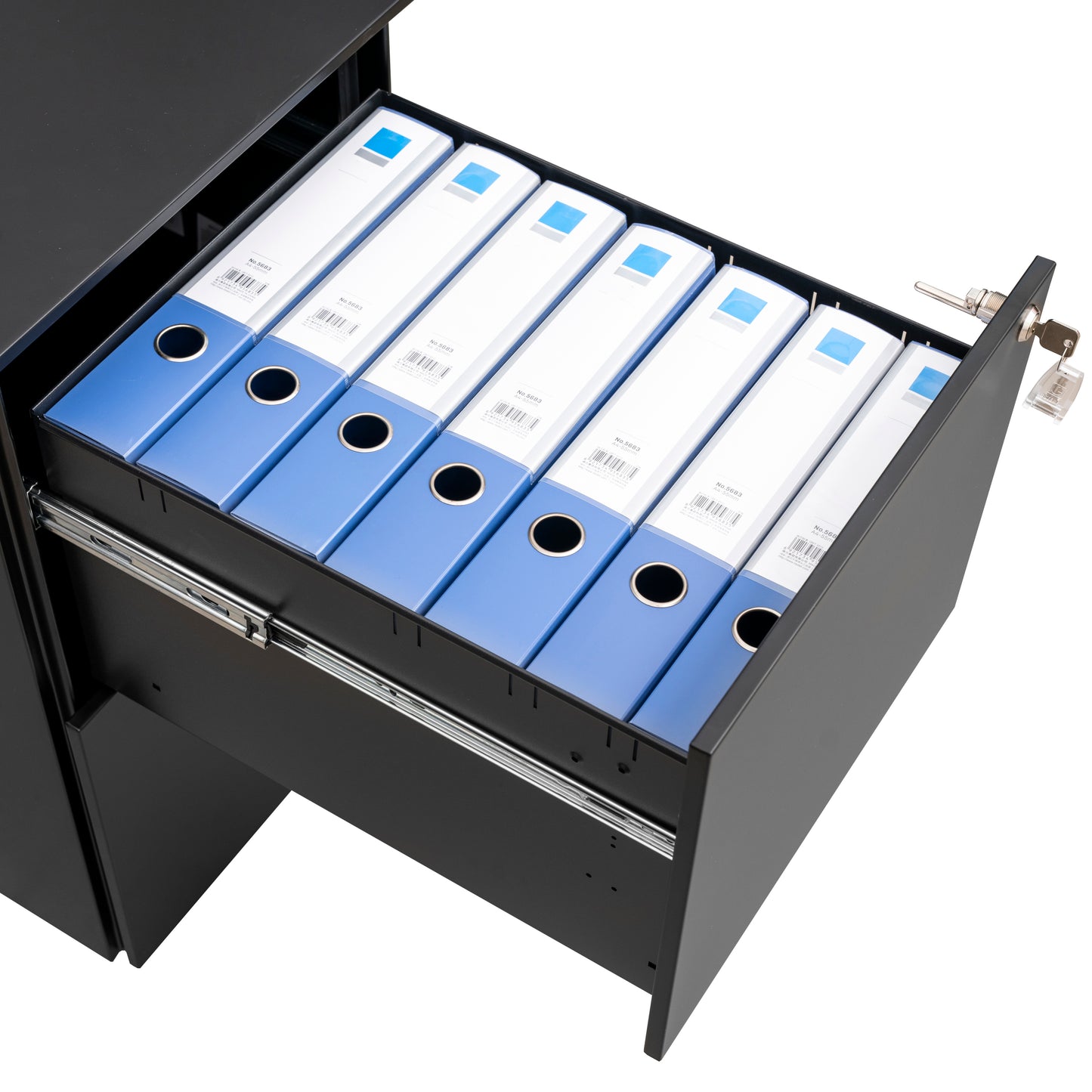 Secure File Cabinet - Black