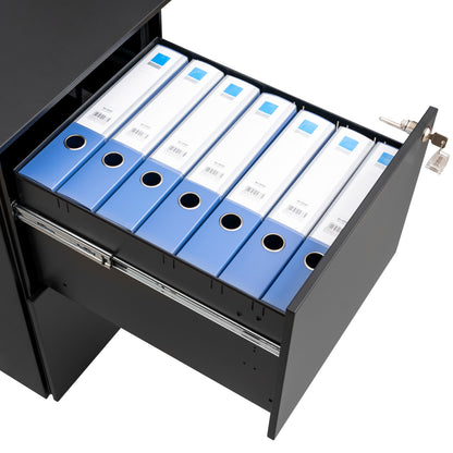 Secure File Cabinet - Black