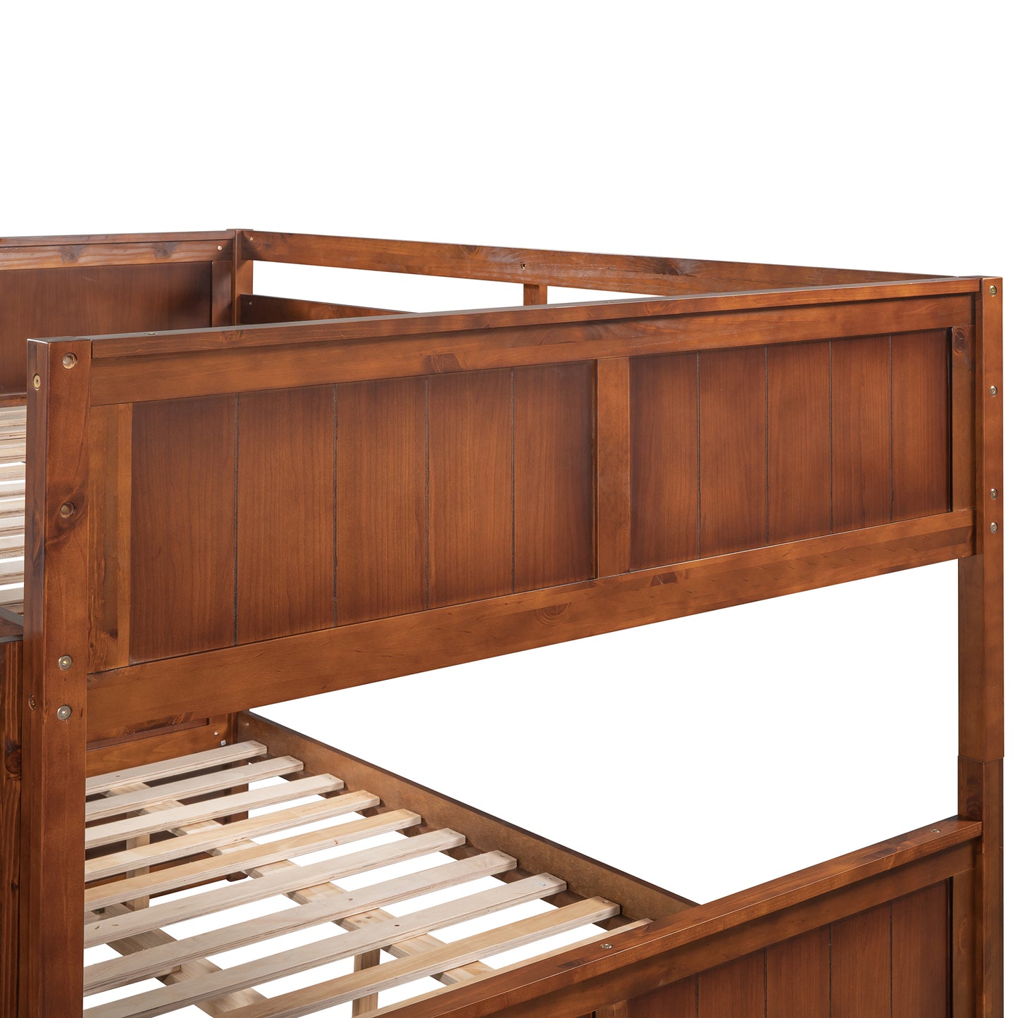 Walnut Dreamland Bunk Bed with Twin Trundle