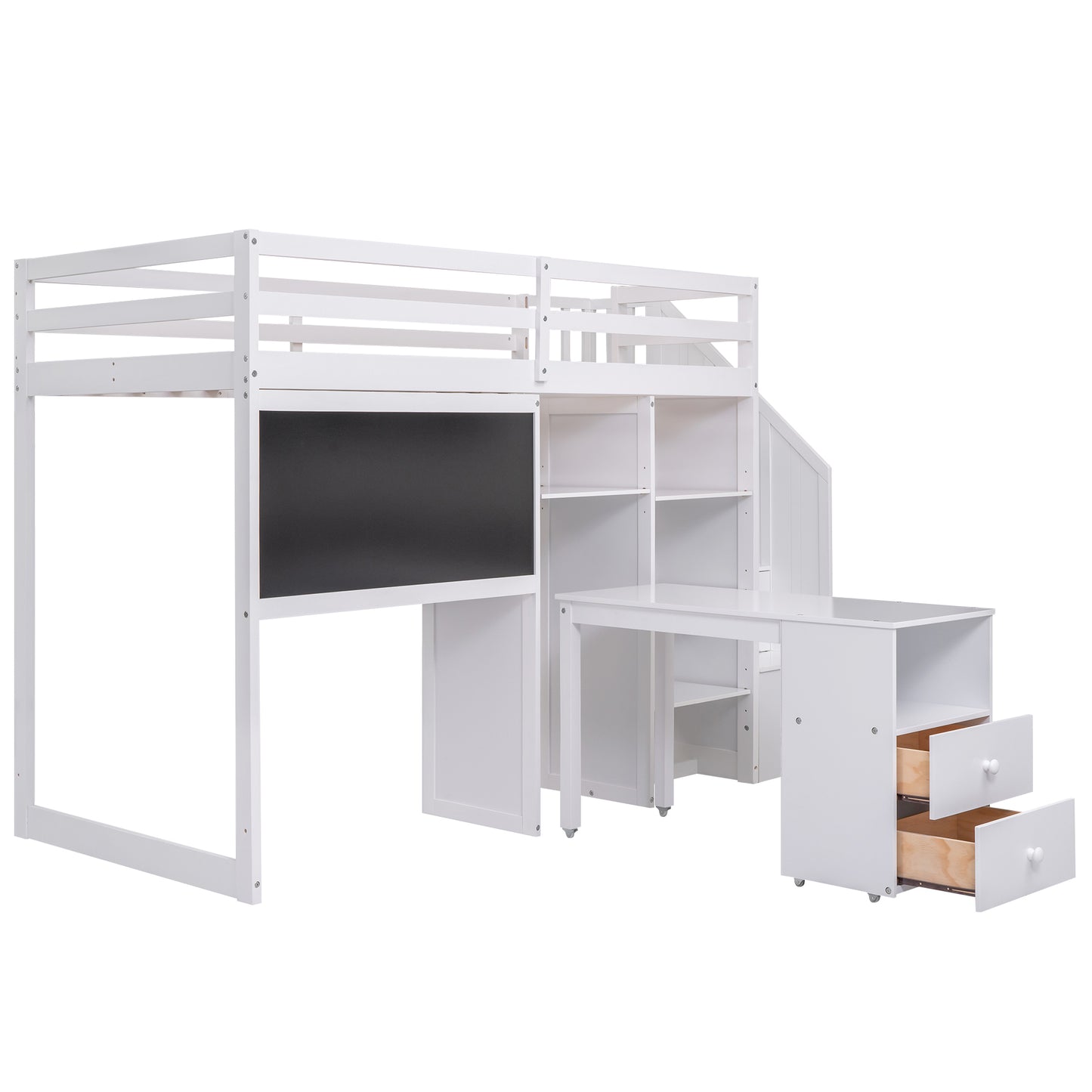 Smart Space Twin Loft Bed : The Ultimate Study and Storage Solution