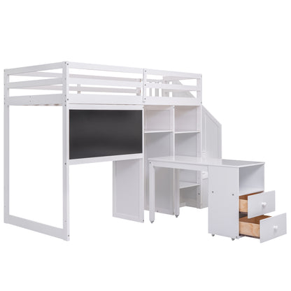 Smart Space Twin Loft Bed : The Ultimate Study and Storage Solution