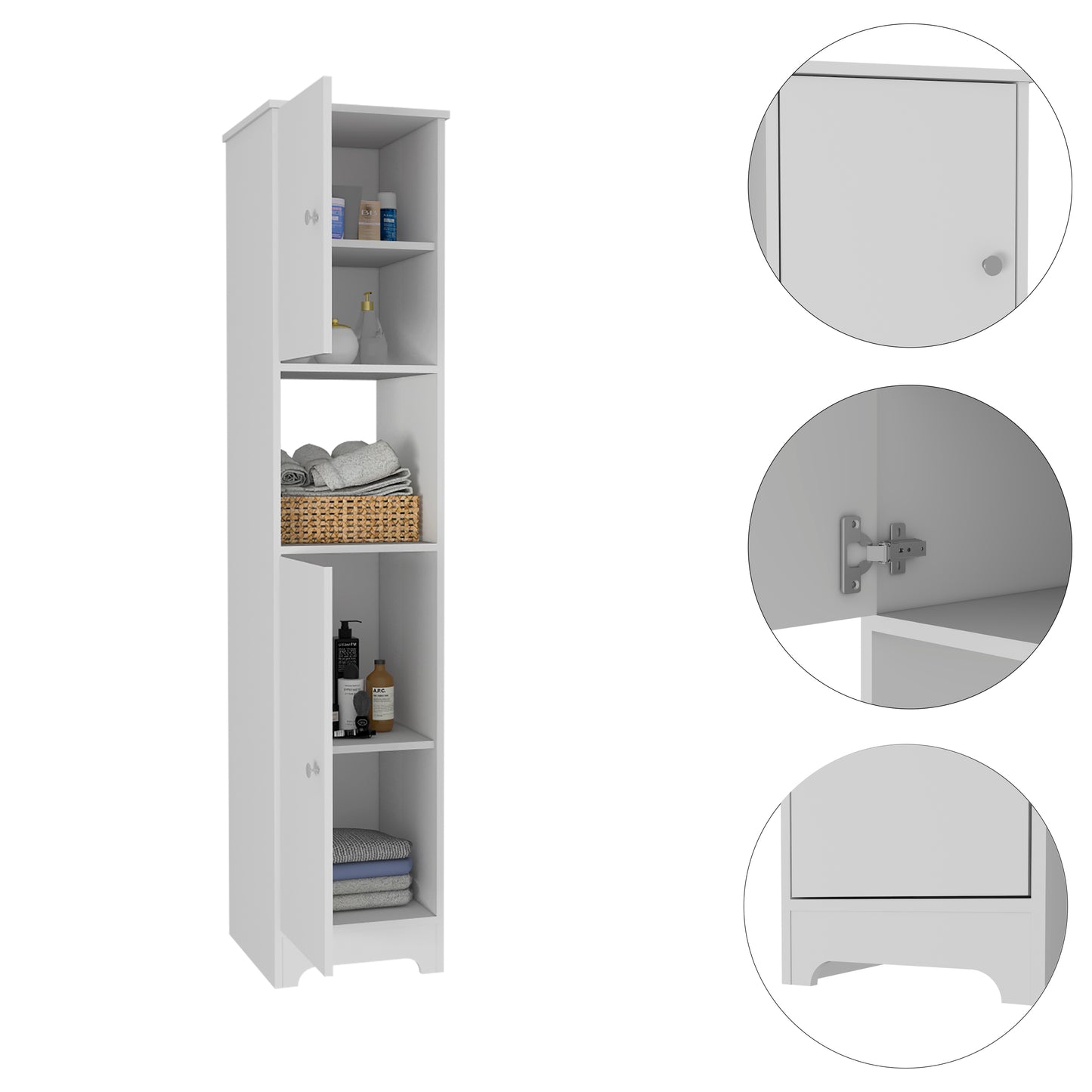 Iris Linen Cabinet  - White