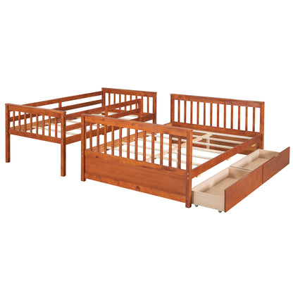 Walnut Haven Twin-Over-Full Bunk Bed