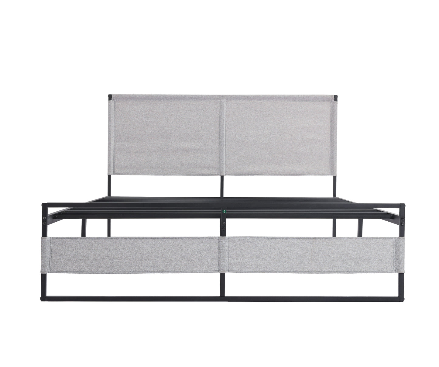 Ovi King Size Metal Bed Frame - Gray