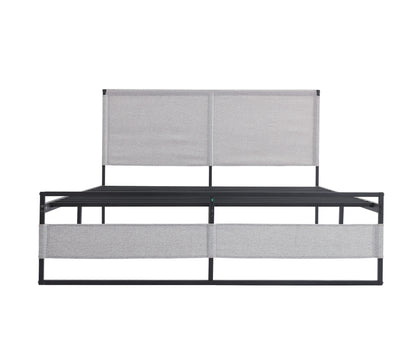Ovi King Size Metal Bed Frame - Gray