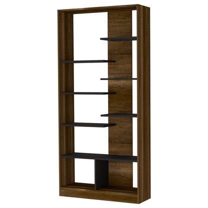 Island Haven 9-Shelf Bookcase - Walnut