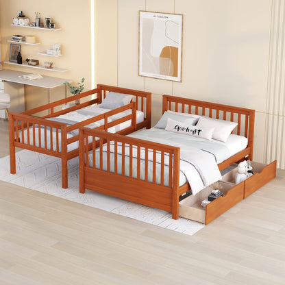 Walnut Haven Twin-Over-Full Bunk Bed