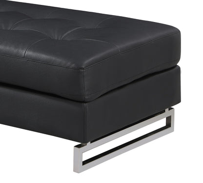 United Genuine Leather Ottoman - Black
