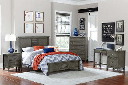 Transitional Styled Writing Desk - Grey
