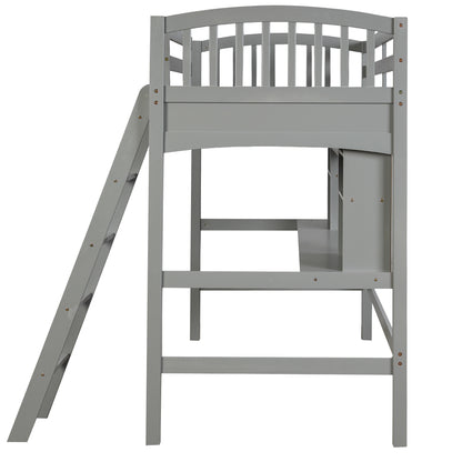 Gray Haven Loft Bed
