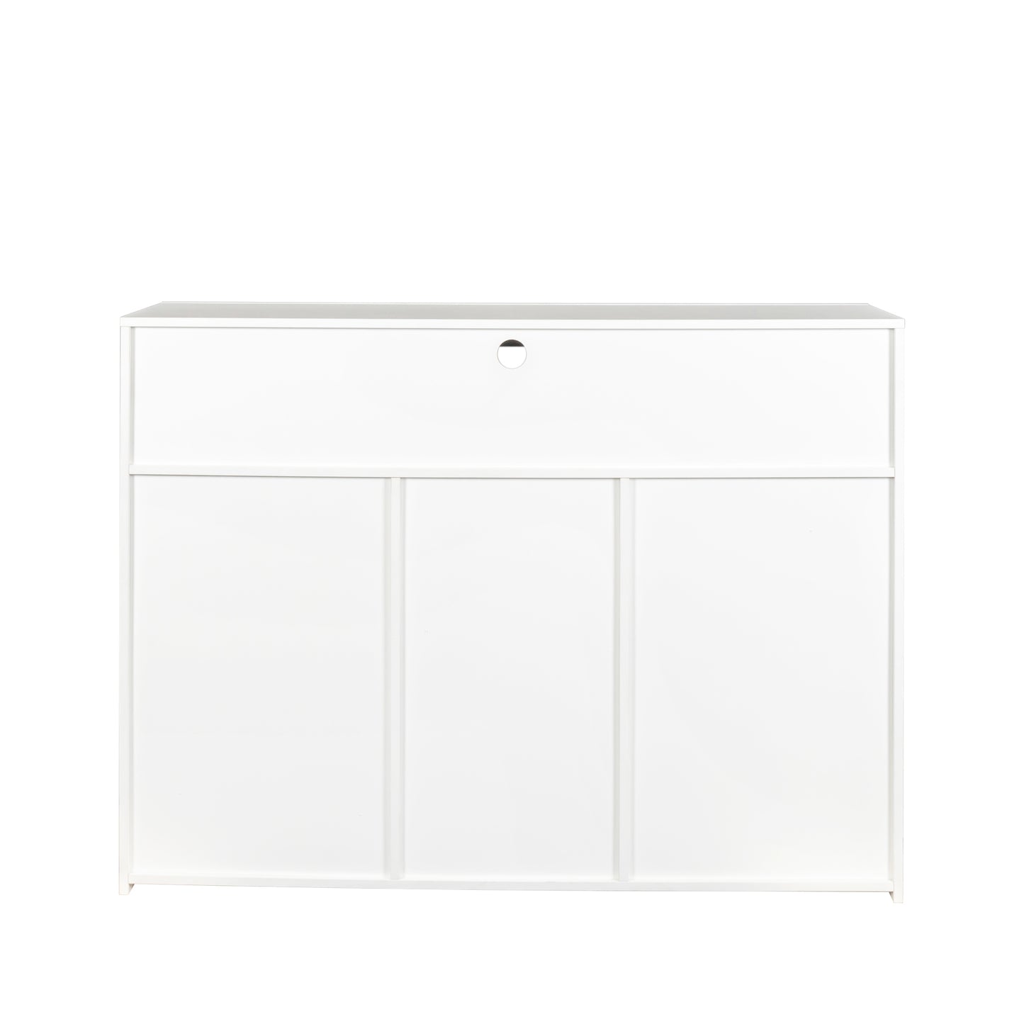 Glossy Glow Sideboard: Modern Storage Cabinet with LED Light