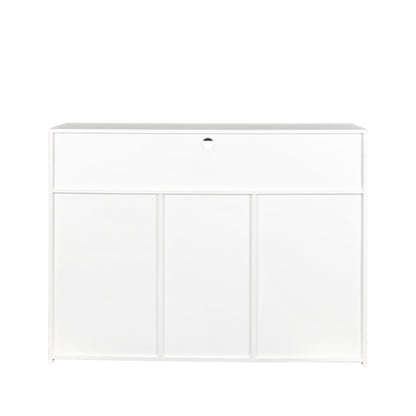 Glossy Glow Sideboard: Modern Storage Cabinet with LED Light