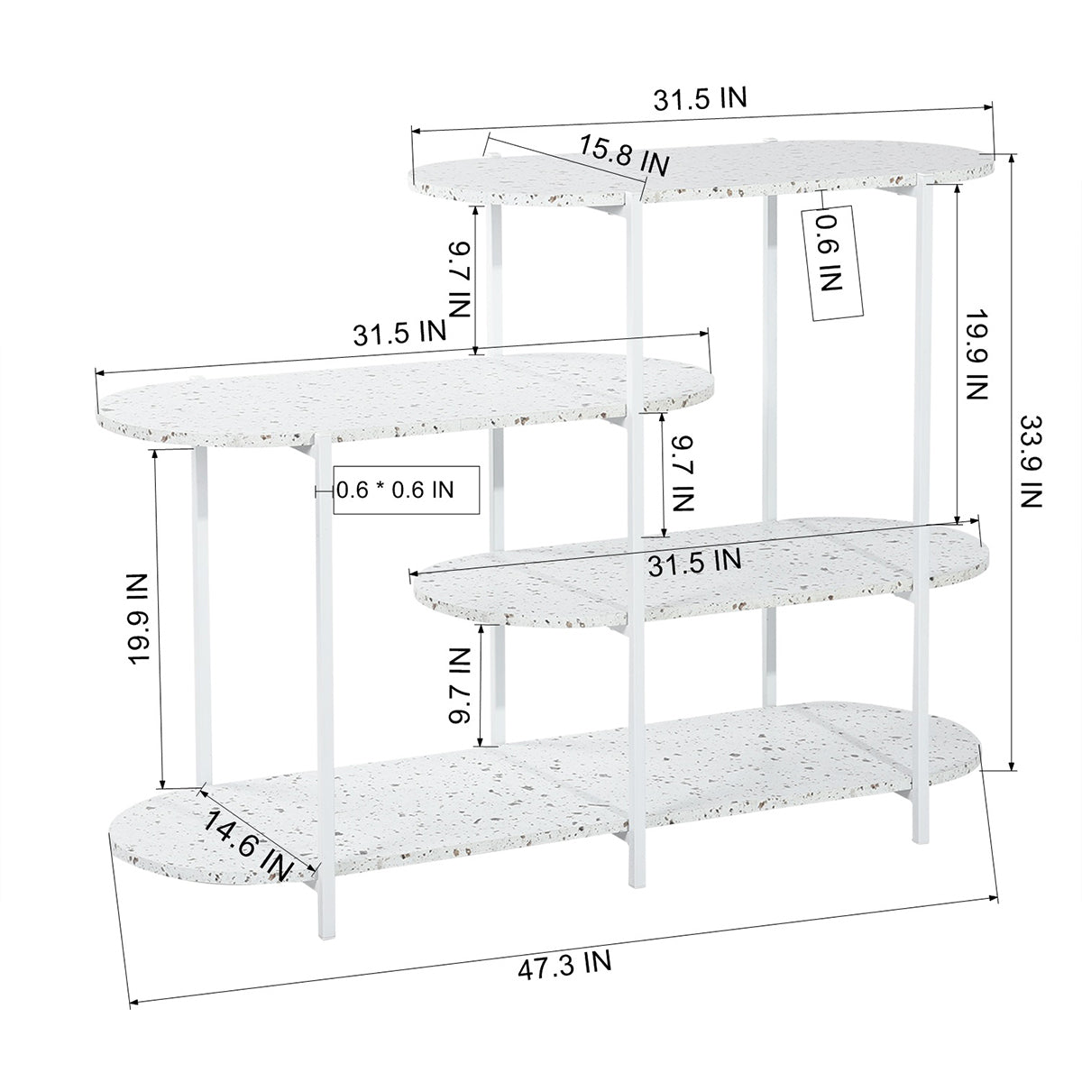 Marble White Storage Solution