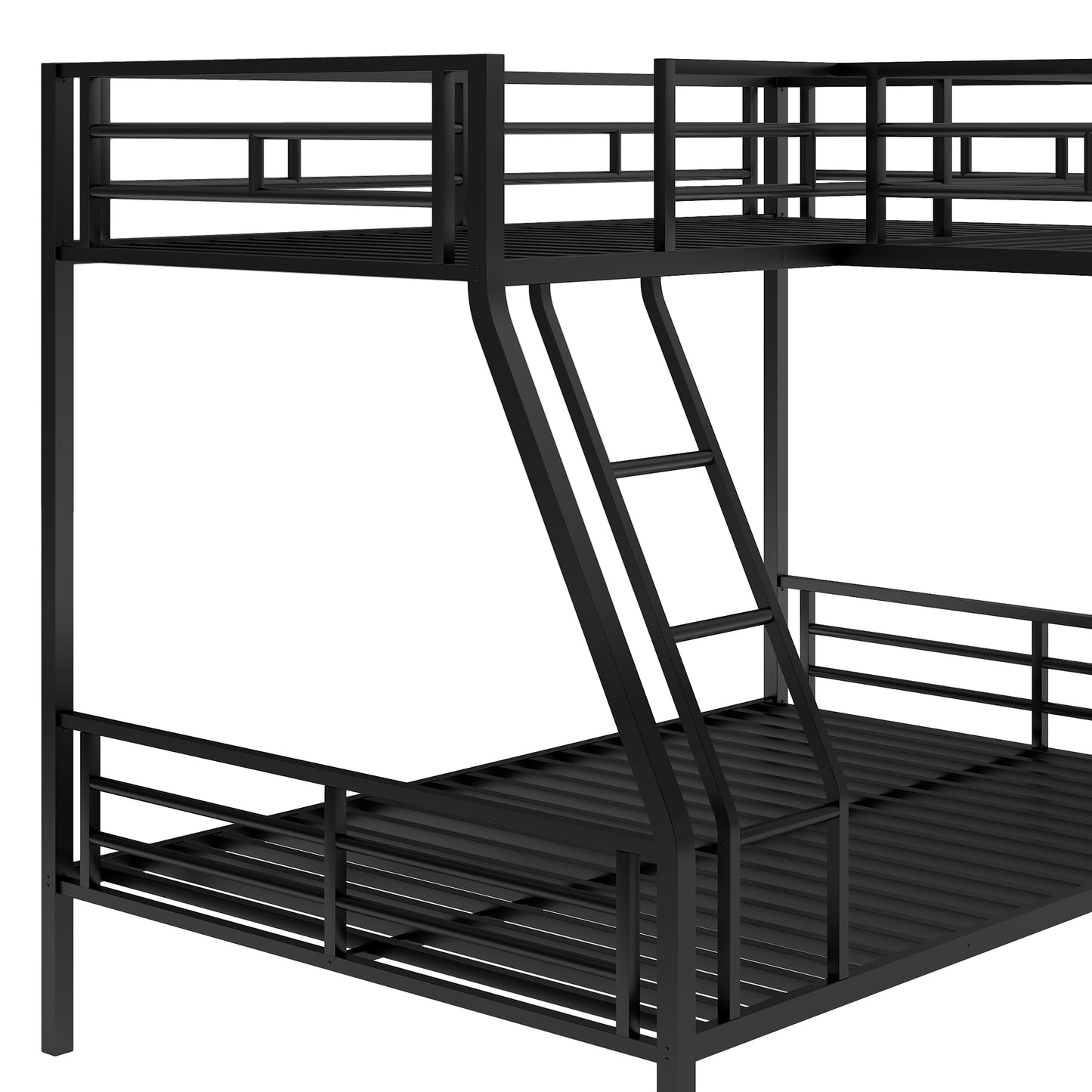 Luminous Lair Metal Twin Loft Bed with Desk