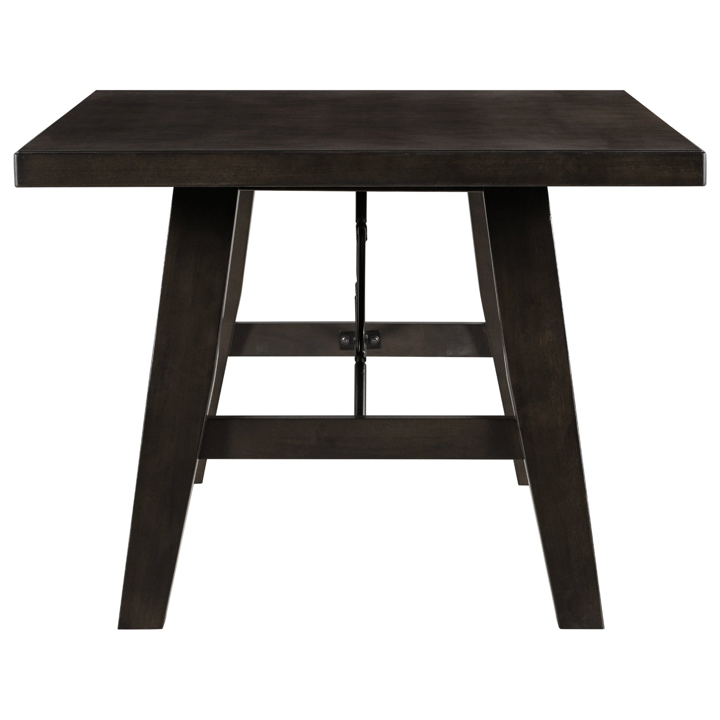 Rustic Elegance 72" Espresso Wooden Table with Chain Bracket