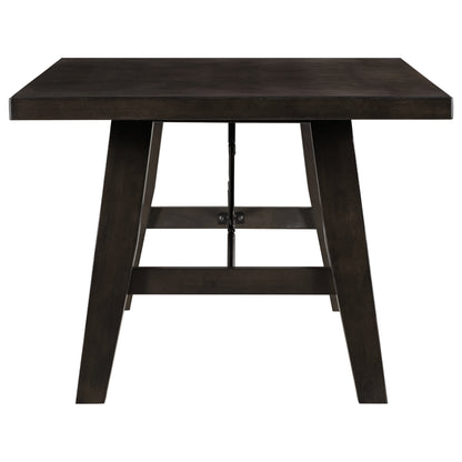 Rustic Elegance 72" Espresso Wooden Table with Chain Bracket