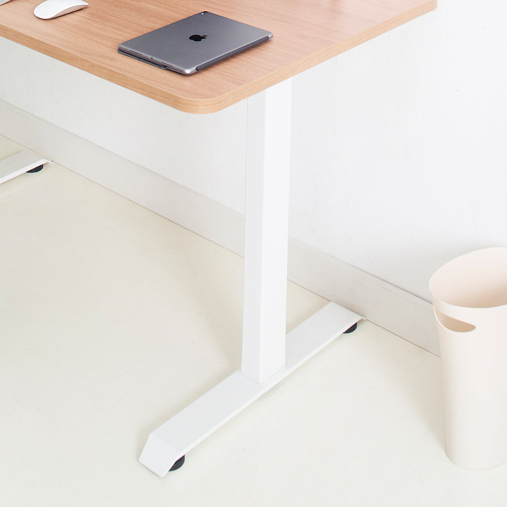 Modern Wood and Metal Computer Desk - Maple