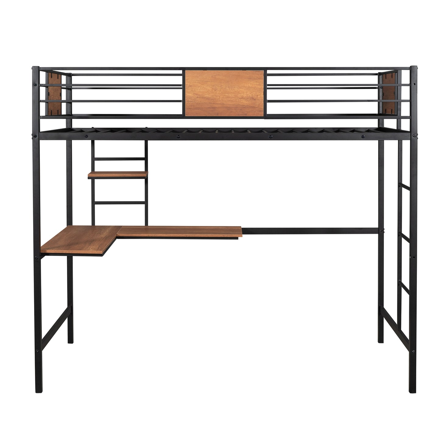 Venetian Vista Loft Bed  With Desk -Black