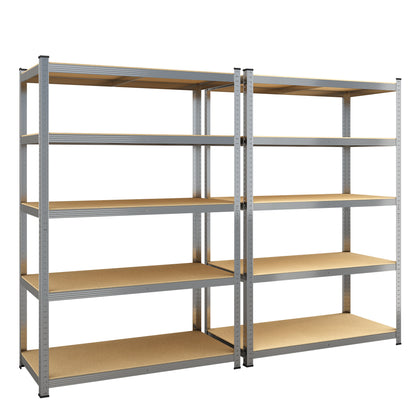 Silver Max Storage 5-Tier Utility Shelves - L
