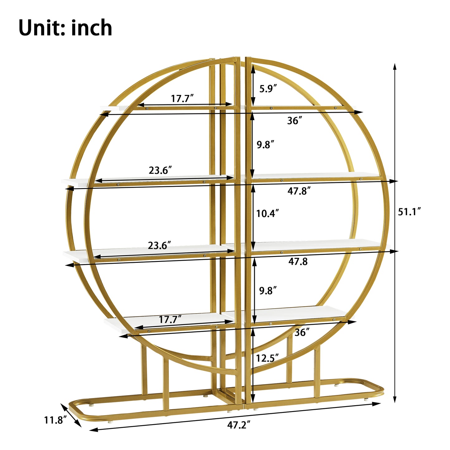 Golden Circle Bookshelf