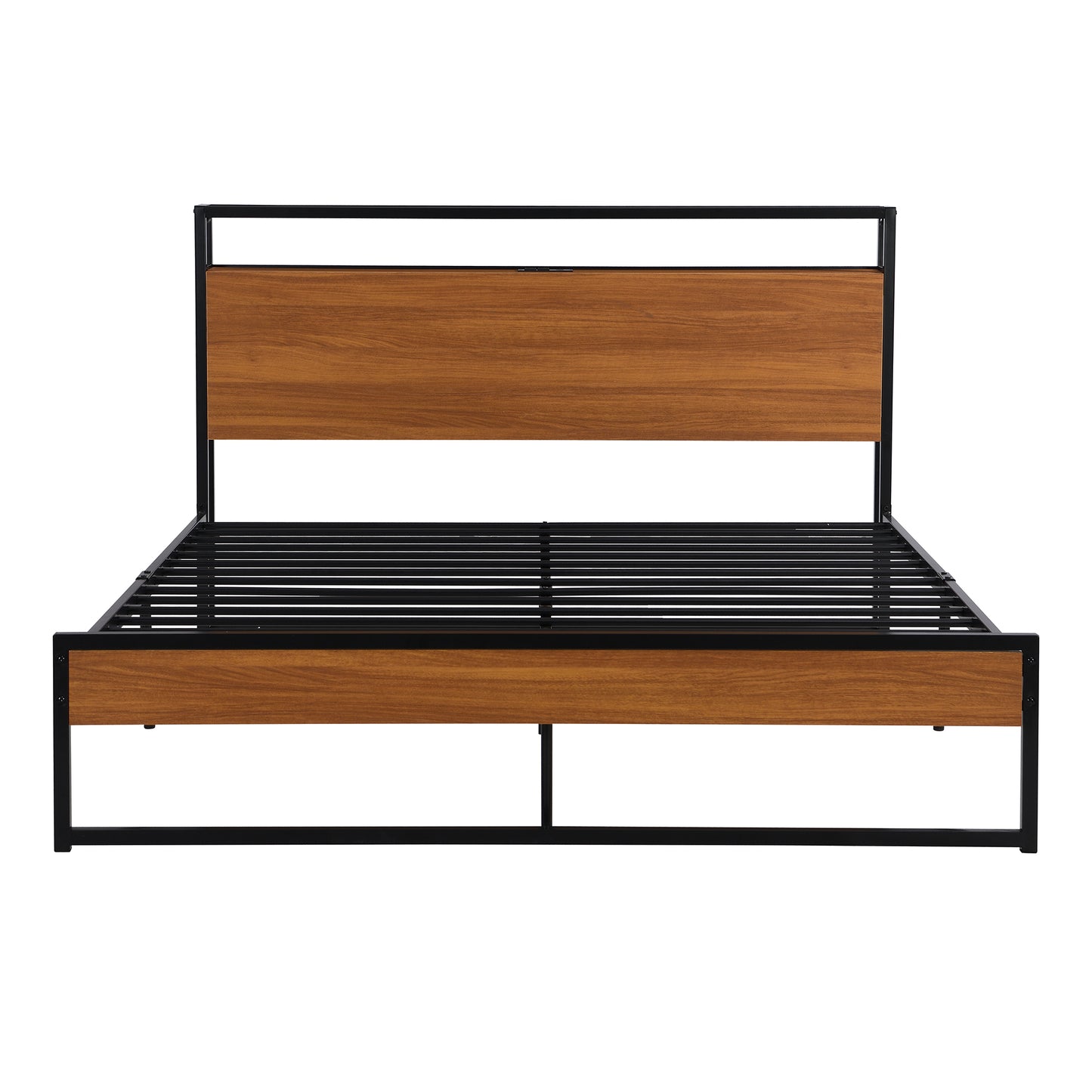 Jeern Queen Size Platform Bed Frame - Black