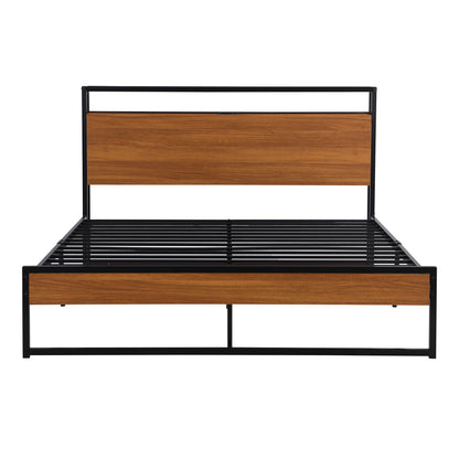 Jeern Queen Size Platform Bed Frame - Black
