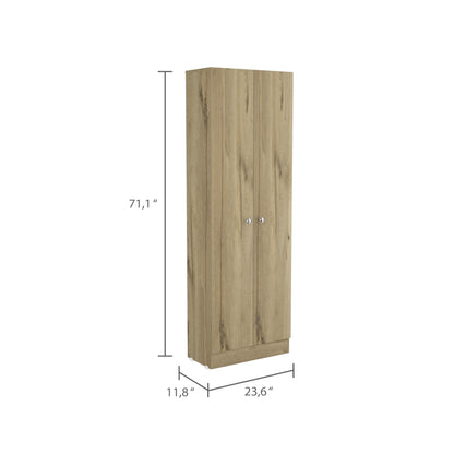 Storage Max Cabinet - Light Oak / Black