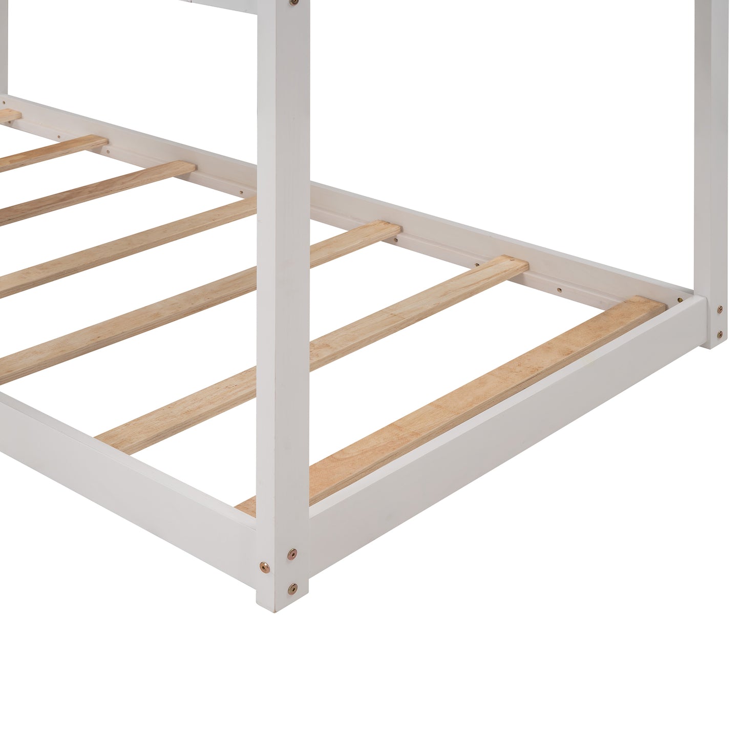 Fort  Twin Bunk Bed - White