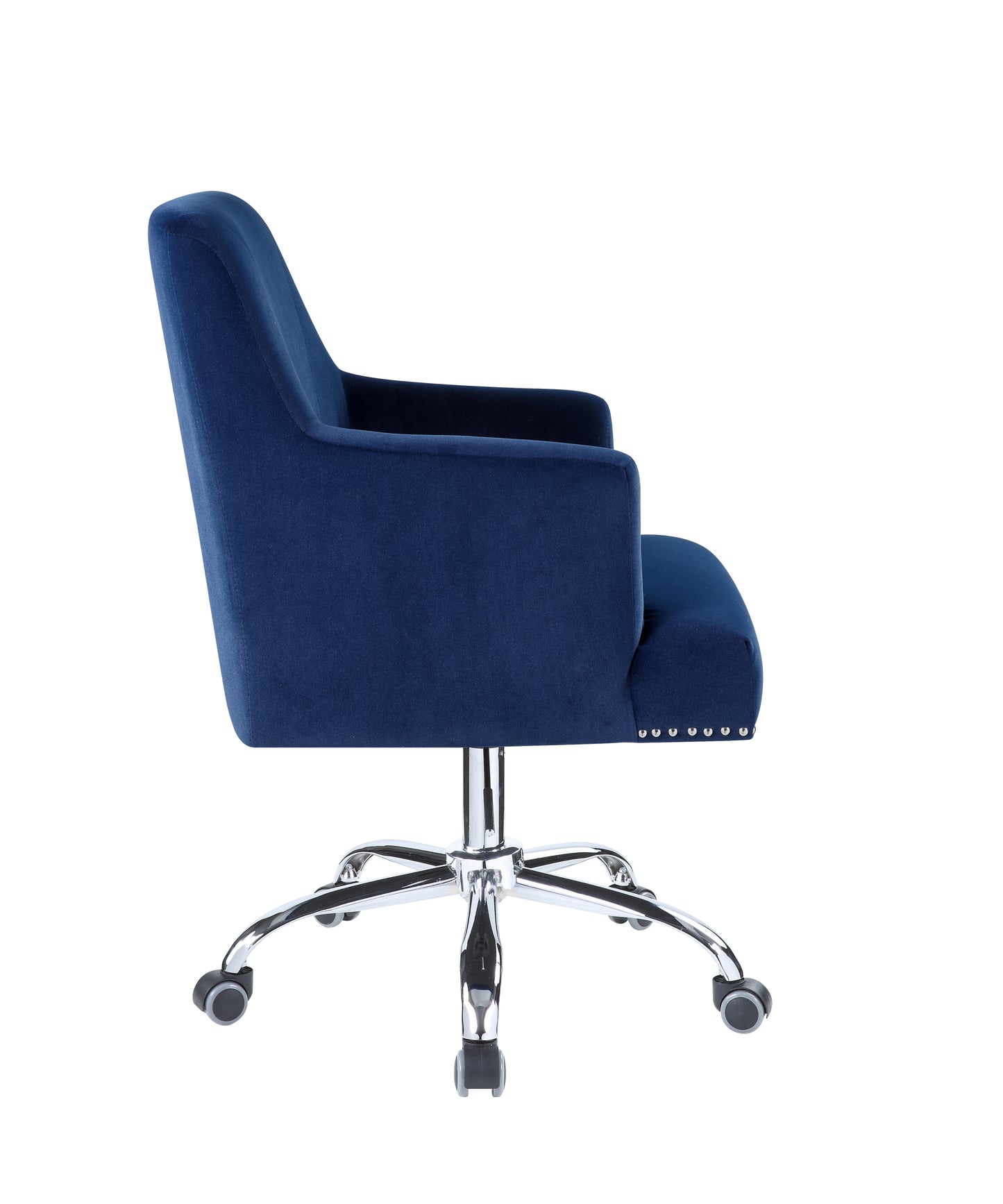 Velvet Chrome Office Chair