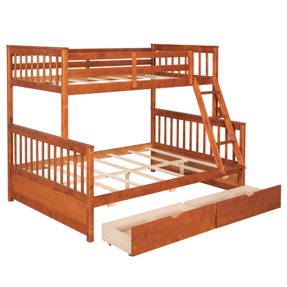Walnut Haven Twin-Over-Full Bunk Bed