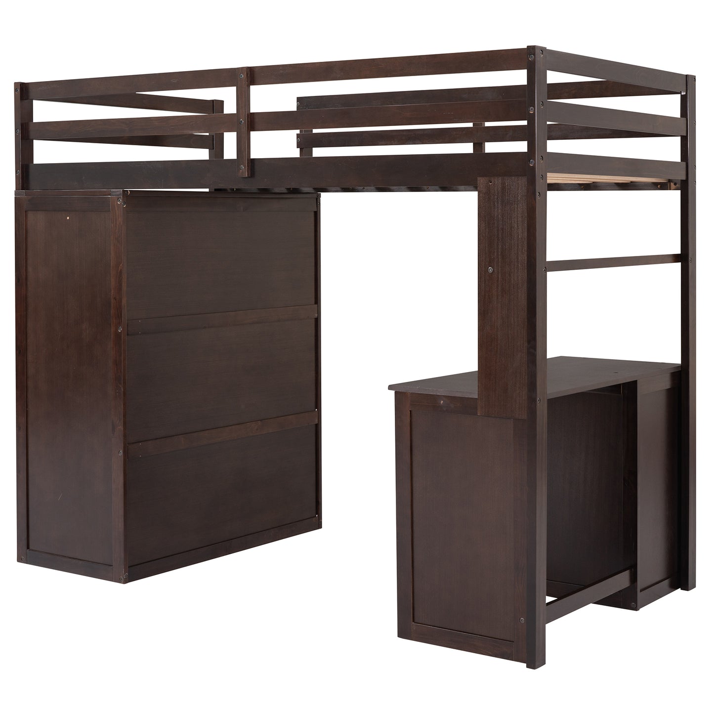 Espresso Haven Loft Bed