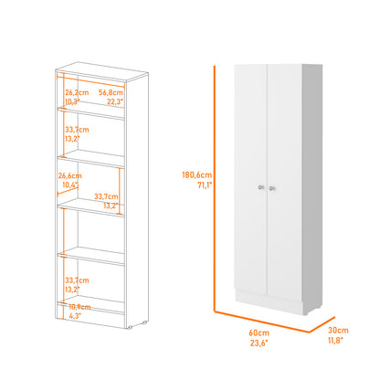 Greyson Tall Storage Cabinet - White