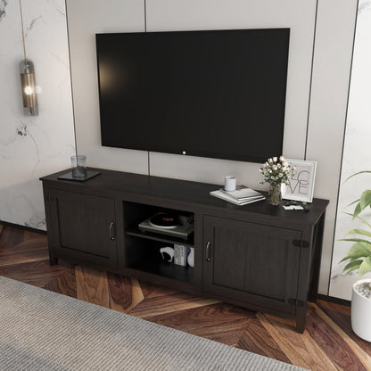 Elegant Ebony Entertainment Hub