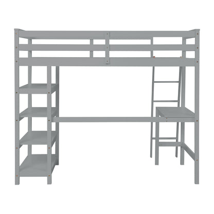Gray Haven Loft Bed