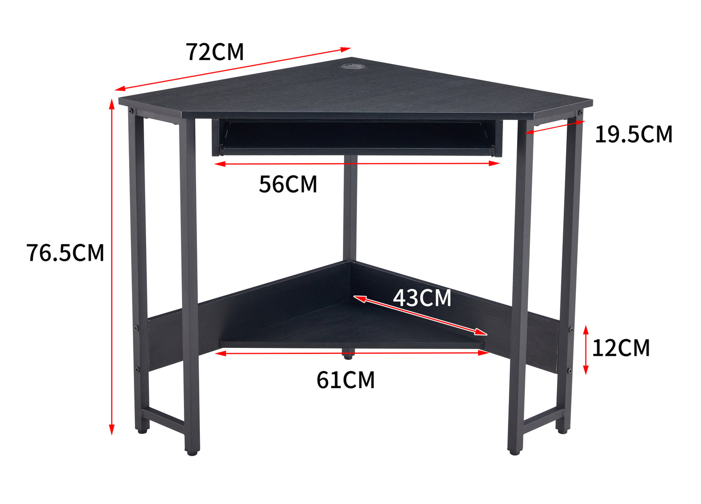 Corner Desk Compact Workstation