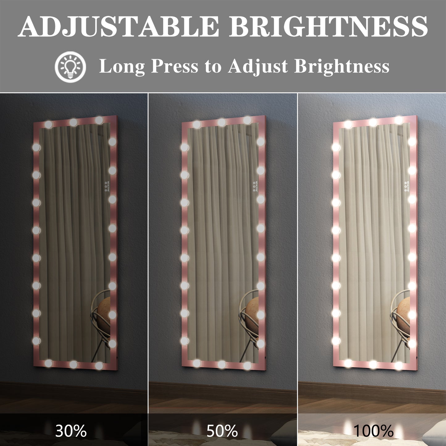 GlamourGlow Full-Length Mirror