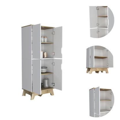 OakWhite Kitchen Pantry