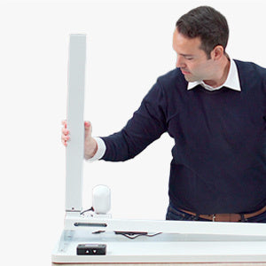 Whole Piece Electric Standing Desk 48 x 24 Inches Height Adjustable Desk