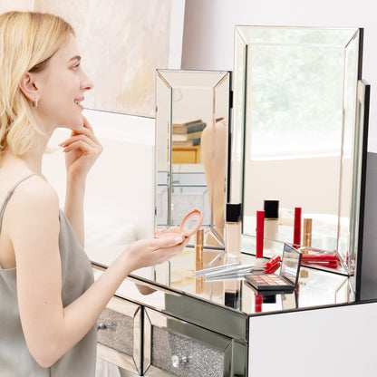Elegance Reflections Trifold Vanity Mirror