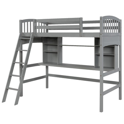 Gray Haven Loft Bed