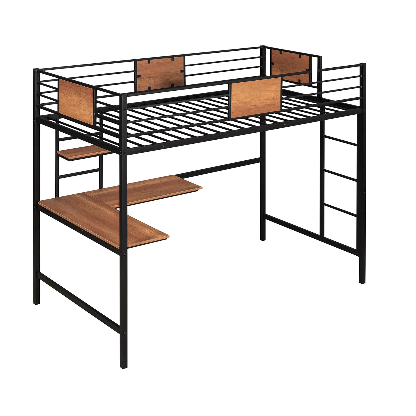 Venetian Vista Loft Bed  With Desk -Black