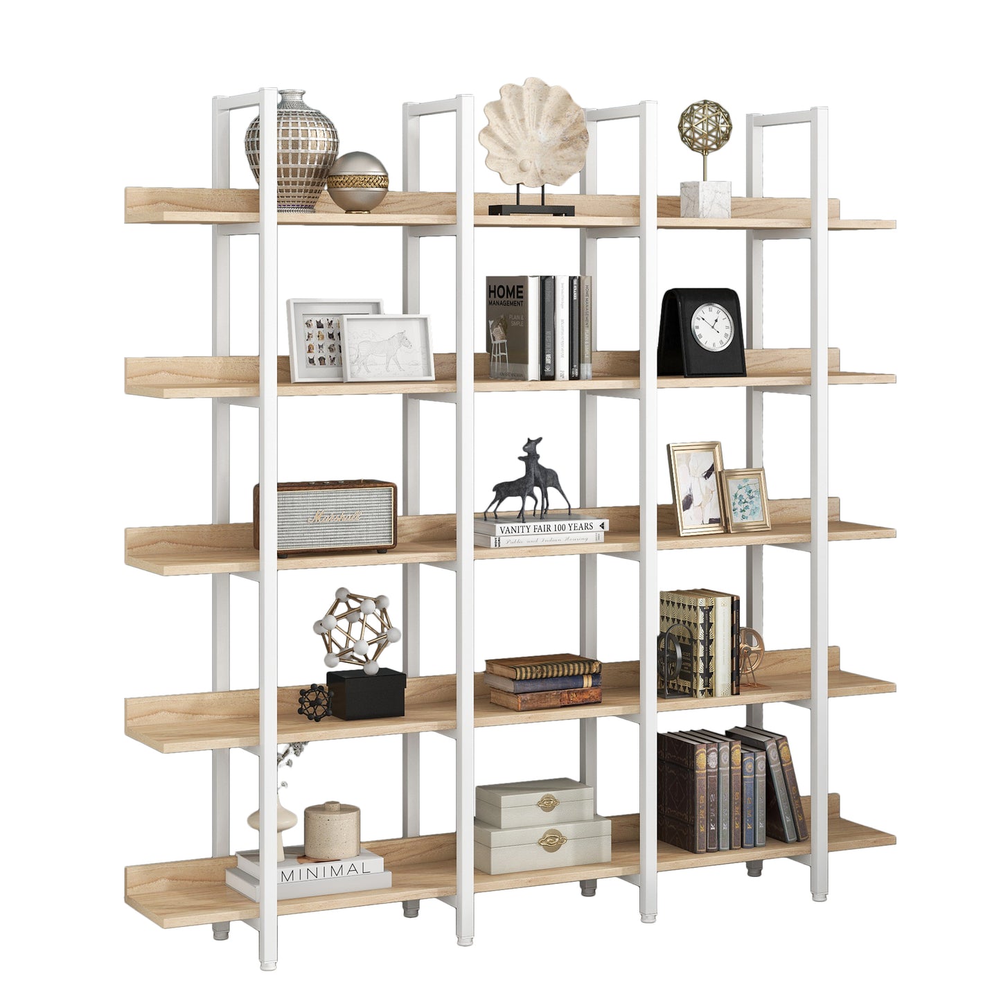Vintage Industrial Style Shelf - Oak