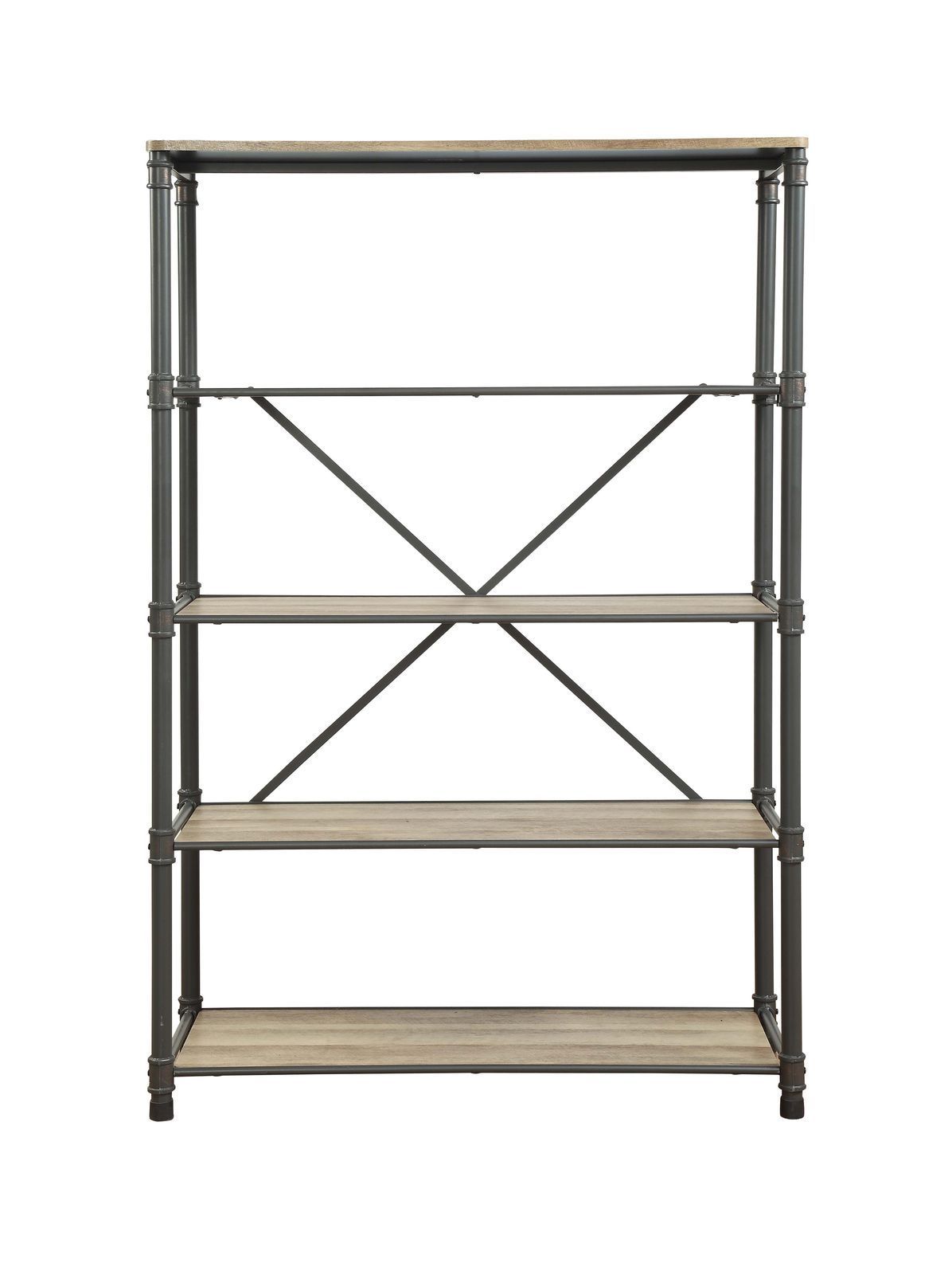 Oak & Gray Bookshelf